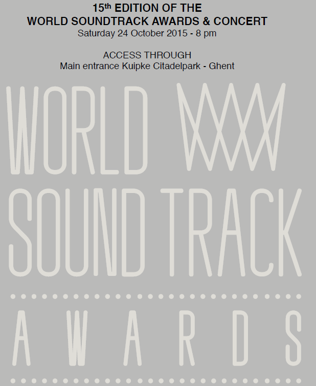 15th EDITION OF THE! WORLD SOUNDTRACK AWARDS & CONCERT